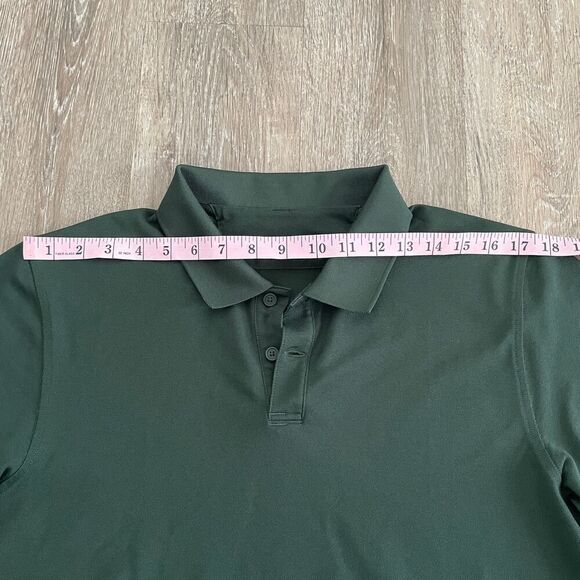 Lululemon Men’s Evolution Short Sleeve Polo Shirt in Smoked Spruce - Picture 6 of 9